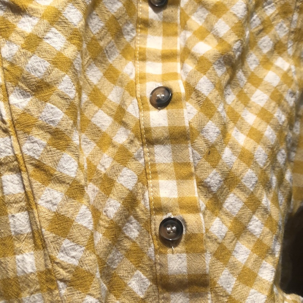 Checked Buttoned-Up Blouse - image 3